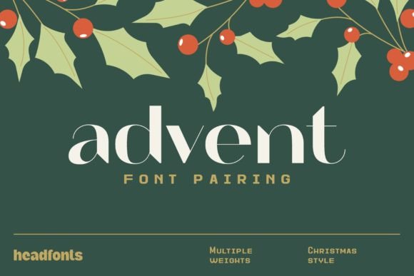 Advent Font Pairing: A Festive Duo for Every Holiday Design