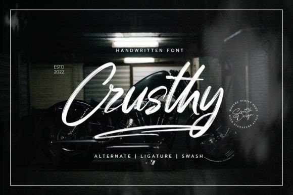 Crusthy Font: A Handwritten Typeface for Authentic Design