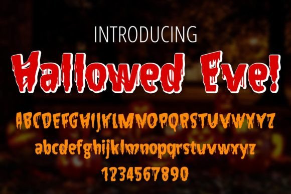 Hallowed Eve Font: A Typeface for Autumn's Spookiest Projects