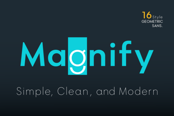 Magnify Font: A Modern Geometric Sans Serif for Clean Design