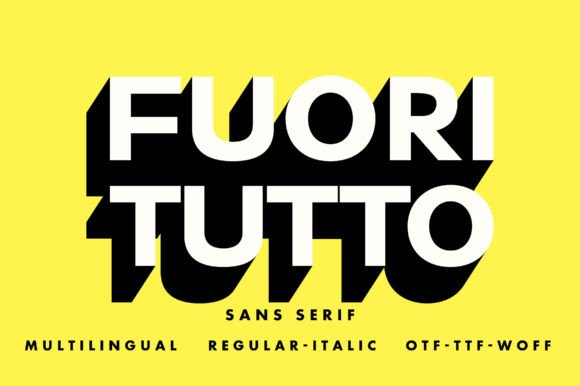 Modern Minimalism: The Power of the Fuori Tutto Font