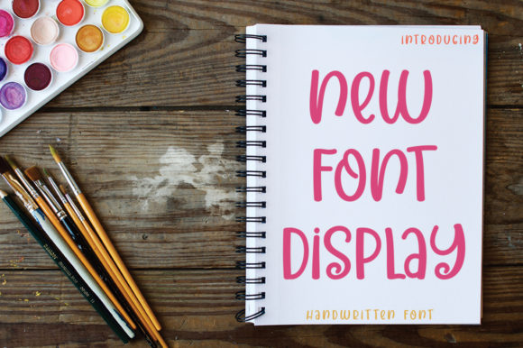 New Font Display: The Cute Script for Realistic Designs