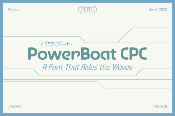 PowerBoat CPC: A Typeface Built for Speed and Retro-Modern Style
