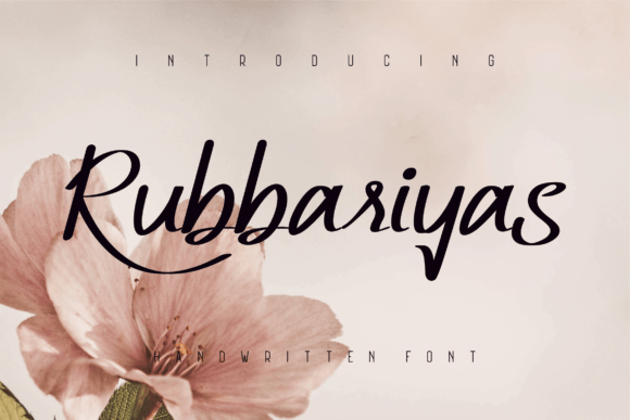 Rubbariyas Font: Where Elegance Meets Modern Handwritten Style