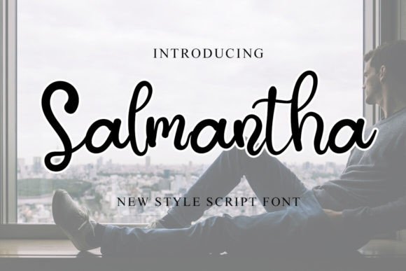 Salmantha Font: A Sweet Handwritten Style for Creative Projects