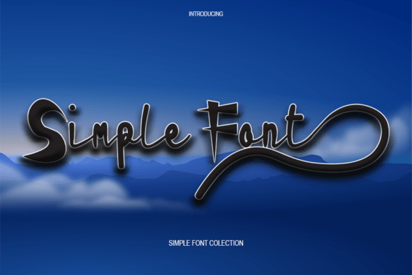 Simple Font: Where Clean Lines Meet Martial Arts Flair