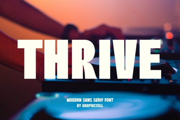 Thrive Font: The Minimalist Typeface for Modern Branding